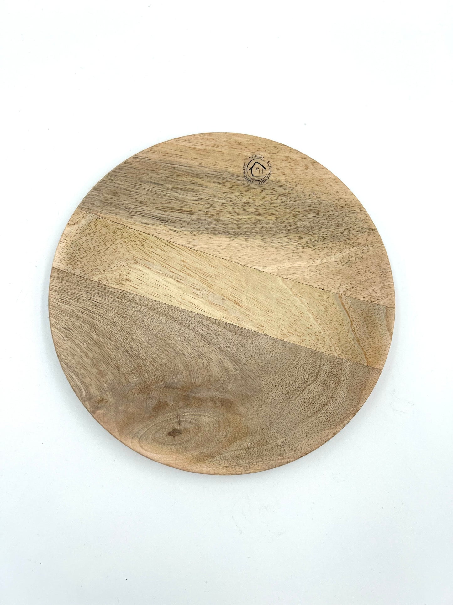 Assiette en Bois de Manguier Faite à la Main par Nkuku - Authenticité et Élégance Naturelle