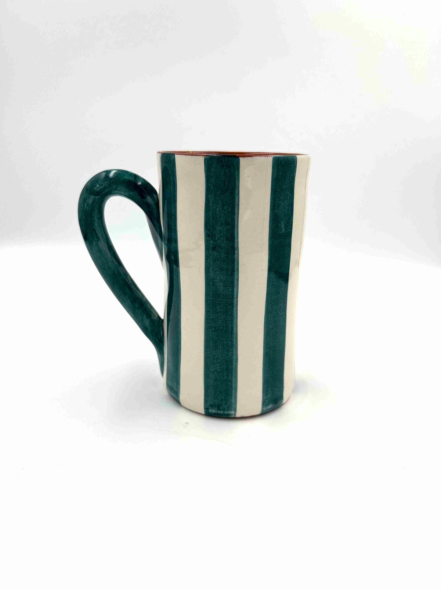 Mug en Terre Cuite Fait à la Main par Casa Cubista - Authenticité et Charme Rustique