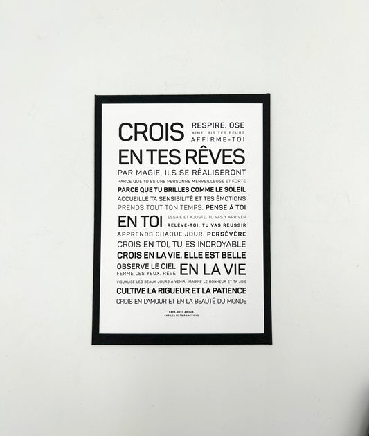 Carte postale Les mots à l'affiche